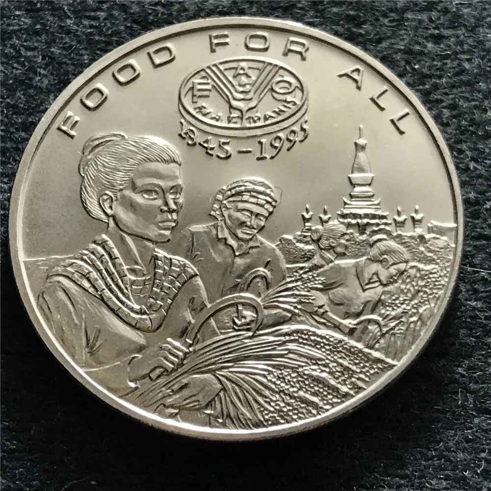 33 мм LAOS, настоящая комеморная монета, оригинальная коллекция