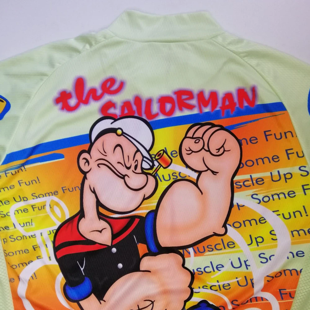 Popeye, Майки для велоспорта,, Мужская Джерси для велоспорта, MTB, забавная рубашка, одежда для велоспорта, короткий купальник, Roupa Ropa Ciclismo