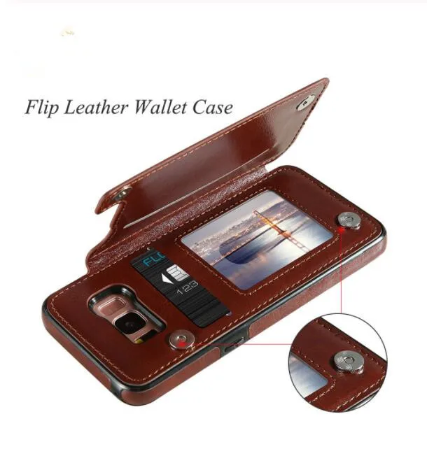 

Flip Leather Case For Samsung Note 10 Pro Note 8 9 Card Slot Holder Cover For Samsung Galaxy S7 S7 Edge S8 S9 S10 Plus S10E Case