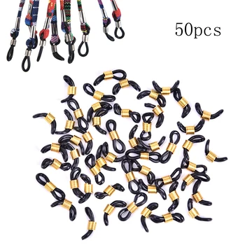 

50pcs/set Sunglasses Chain Adjustable Lanyard Cord Rubber Black White Clear Sport Glasses Rope Eyeglasses Chains Accessories