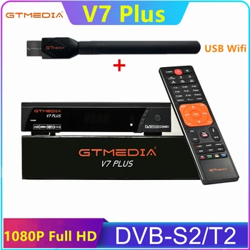 

GTMEDIA V7 PLUS Set Top Box DVB-T2/S2 Satellite TV Receiver Receptor 1080P Full HD H.265 Support USB WiFi v7plus
