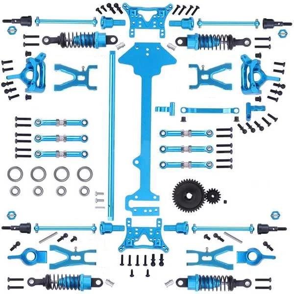 

Hot 1 Set Complete Upgrade Parts Kit for 1/18 WLtoys A959 A969 A979 K929 Electric RC Car Off Road Buggy Metal Replacement