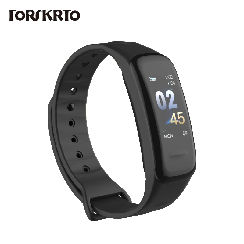 

Forskrto C1Plus Smart Bracelet Color Screen Blood Pressure Fitness Tracker Heart Rate Monitor Smart Band Sport for Android IOS