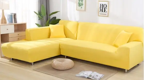 Эластичный чехол на диван, все включено, Нескользящие чехлы для диванов, чехлы для диванов, Одноместный/Два/три/четыре места - Цвет: Yellow