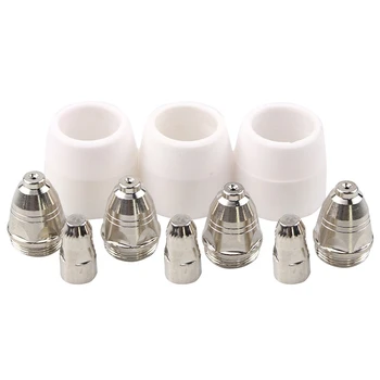 

30Pcs CUT80 LG80 80A Plasma Cutter P80 Cutting Machine Consumable or Accessories Shield Porcelain Cup Electrode Tip