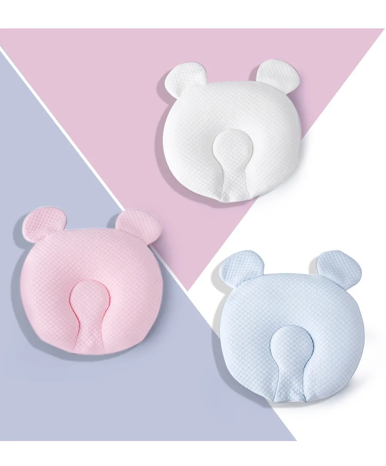 New Style Bear Infant Memory Baby Pillow Infant Stereotypes Memory Pillow Cotton Core Anti Migraine Baby Memory Pillow