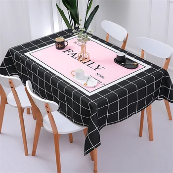 

Cotton Linen Rectangular Mat , Oil Proof, and Iron Proof Tablecloth Modern 2pcs Waterproof Minimalist Solid Color Rectangle