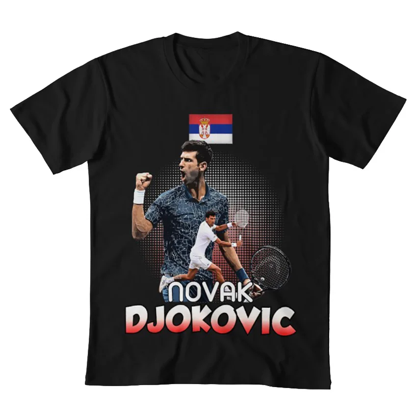 Теннисная футболка Novak DjokoVic Us футболка novak djokovic djoko djokovic us open grand slam теннис сербийский Уимблдон
