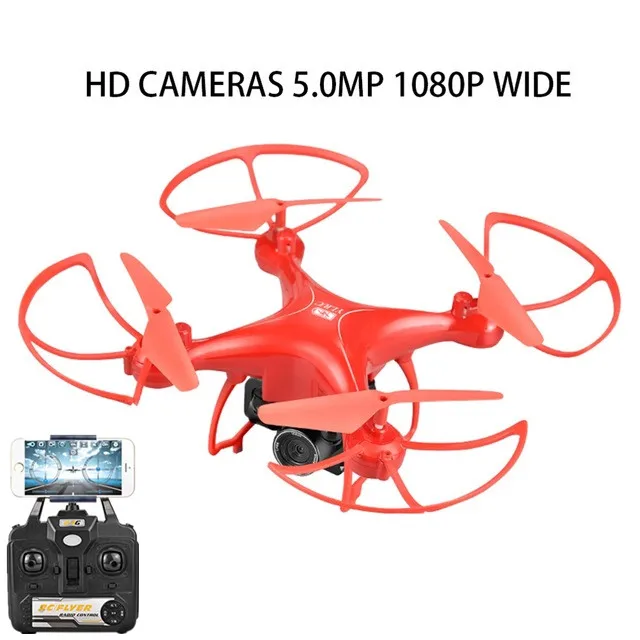Дроны с камерой HD ESC камера Wi-Fi FPV видео экран передача пользовательский route flight Голосовое управление Радиоуправляемый Дрон игрушечные Квадрокоптеры - Цвет: black 1080P camera