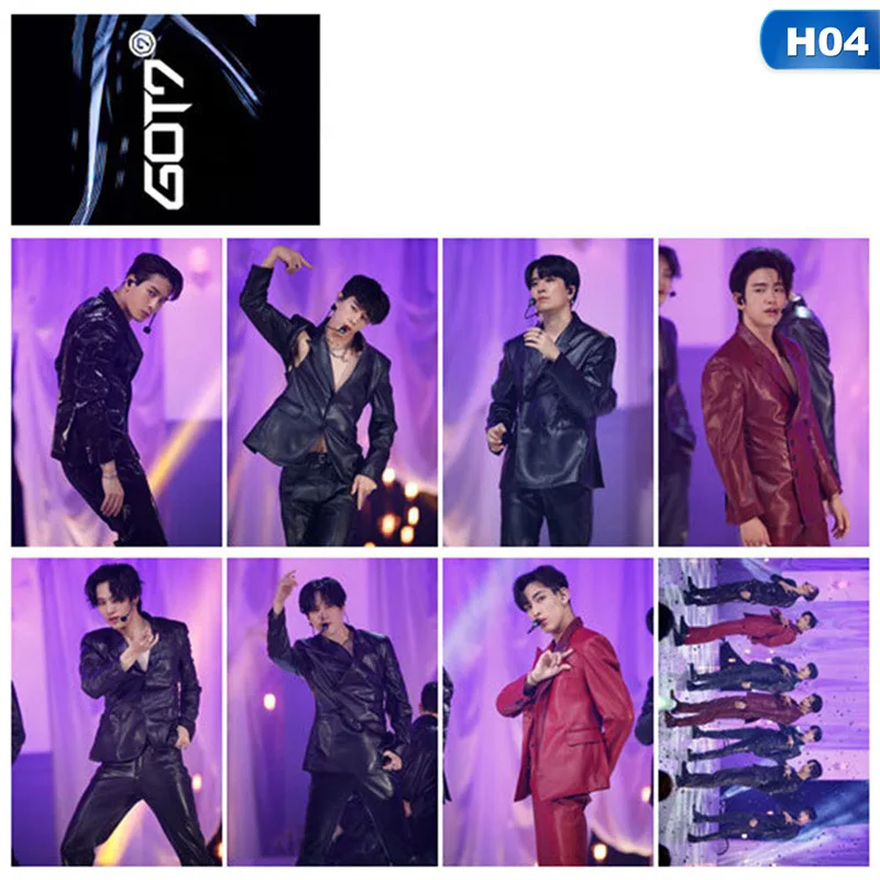 8 шт./компл. KPOP GOT7 альбом Call My» с возможностью нанесения собственной фотографии логотипа карты Бумага должностным LOMO Фотокарта