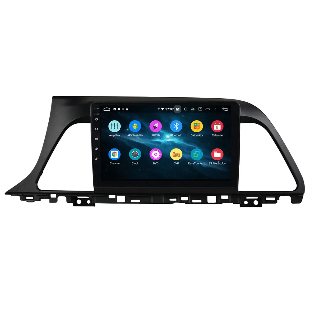 Discount Android 9 8 Core With DSP For HYUNDAI SONATA 2015-2017 Car radio video player Multimedia GPS navigation accessories No dvd 2 din 3
