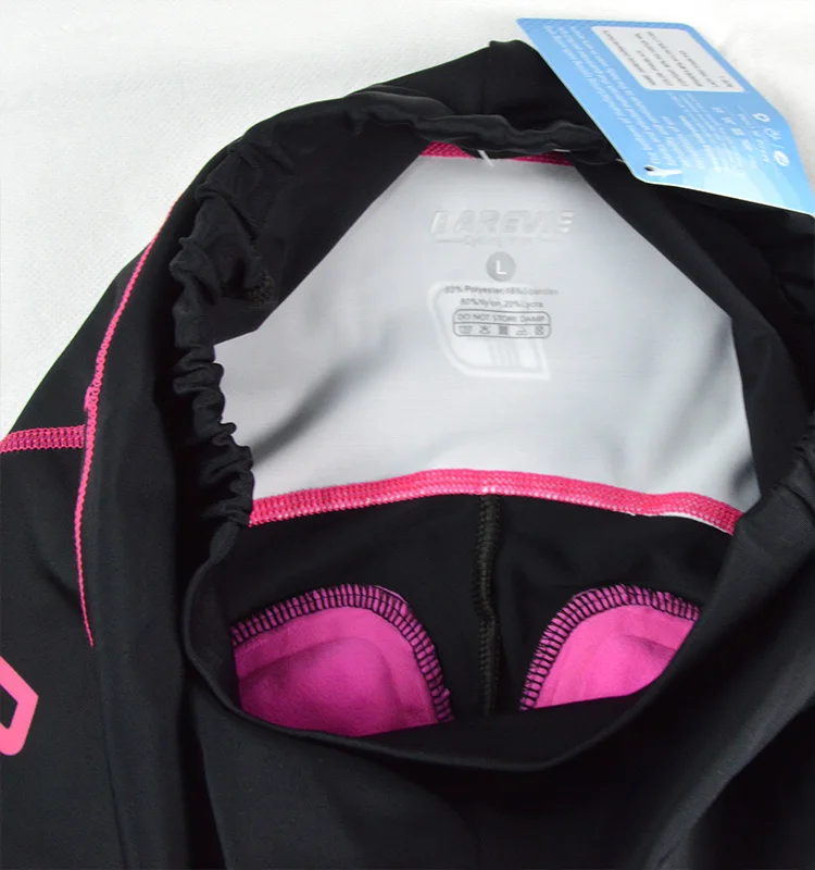 DAREVIE Women Cycling Pants Women Cycling Trousers Pro Team Breathable Soft 3D Sponge Pad Quick-Dry