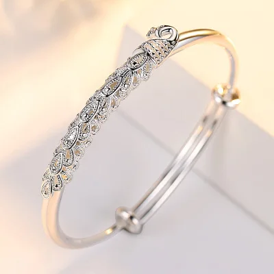 925 Stamp Silver Colour Noble Phoenix Bangle