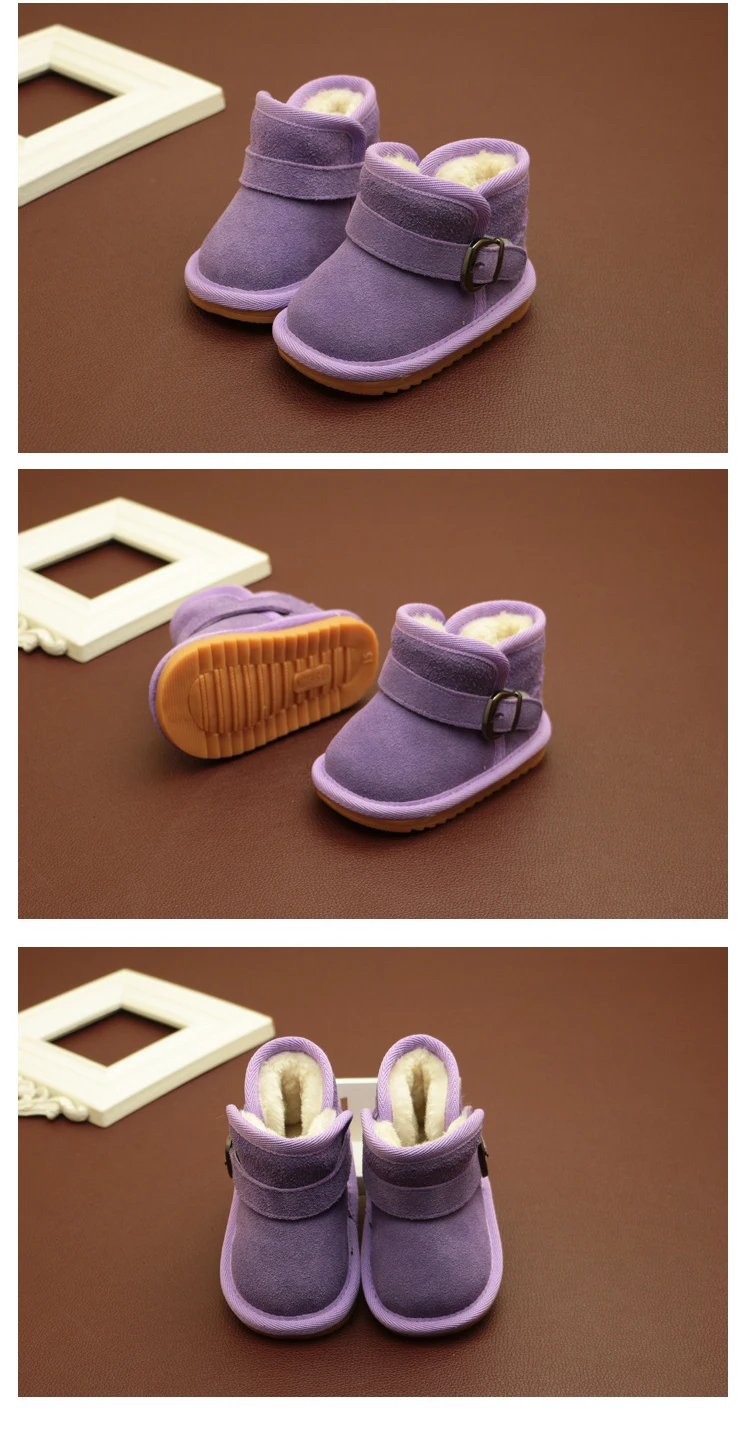Winter Children's Warm Cotton Shoes Children's Snow Boots Baby Cotton Shoes Non-slip Boots Newborn Infant Baby Girl Boots