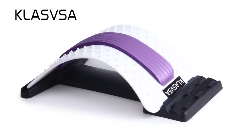 White Back support KLASVSA растягиватель для спины массажер для шеи и талии облегчение боли Магическая поддержка массаж домашний стимулятор мышц Расслабление фитнес-оборудование - Цвет: White Back support