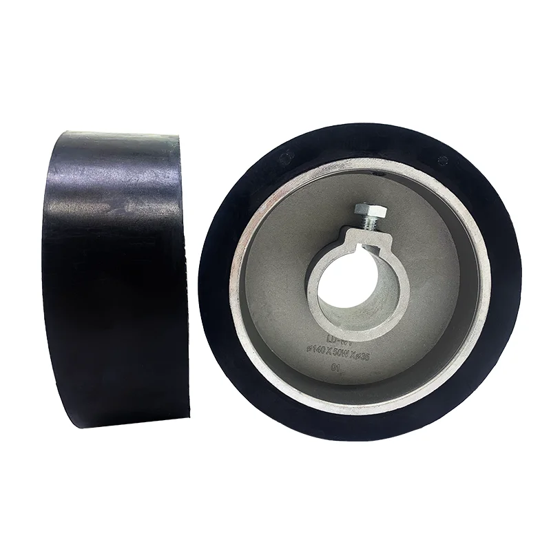 1PC 140x35x50mm 목공용 4면 대패 기계용 우수한 재질의 운반 고무 휠 공급 롤러