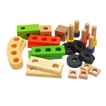 

34-Tool Toy Bag, Architectural Role-Playing Toy With Toy Storage Box 094F