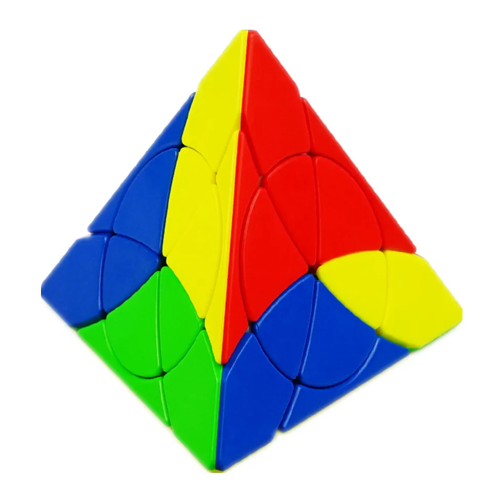 YongJun neo 3x3 Flower pyramid 3Layers Speed Cube Magic Cube Puzzle Cubo Magico Profissional Multicolor Childrenfor Toys Gift