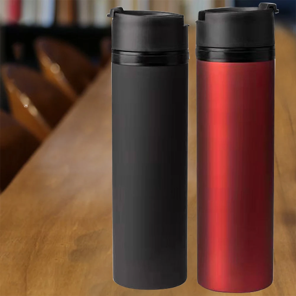 360ml Insulated Drinking Stainless Steel With Filter Multifunction Coffee Vacuum Flask Hiking Heat Preservation Tea Cup Office