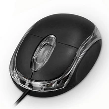 Портативная мини компьютерная мышь USB Проводная мышь для ПК ноутбука Настольный компьютер 800 dpi оптическая USB Проводная мышь черный