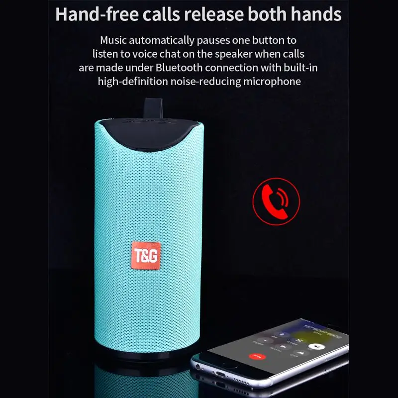 Беспроводная Bluetooth Колонка TG водонепроницаемая IPX6 для улицы 10 Вт|Портативные