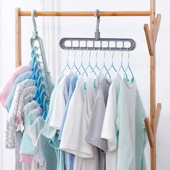 

Clothes Hanger Closet Organizer Space Saving Hanger Multifunction Drying Rack Multi-port Plastic Scarf Cabide Storage Hangers