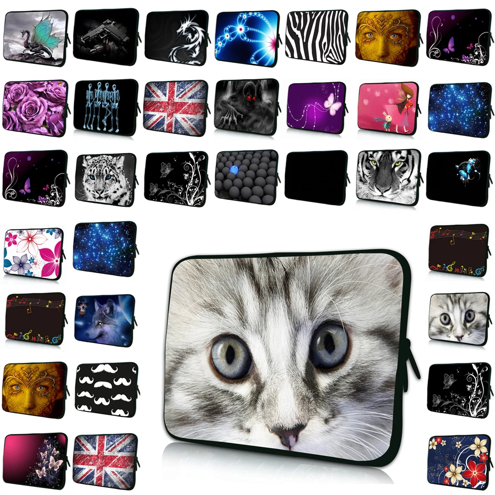 Cute Cat Womens 2020 Laptop Cover Case Funda Portatil 15.6 14.1 Bolsas Tablet 7 10 12 Notebook 13 14 15 17 Bag Protective Pouch