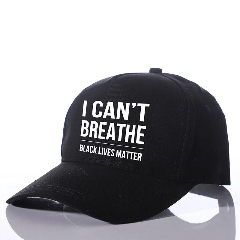 I't Breathe Black Lives Matter женские и мужские бейсболки американские черные кепки s для