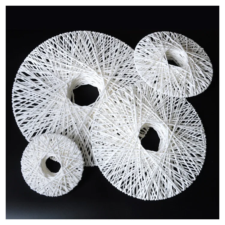 

Handmade Strings UFO Four-piece Set Home hun qing ying lou Iron Art Weaving Decorations Wall Hangers Props Wall Decoration