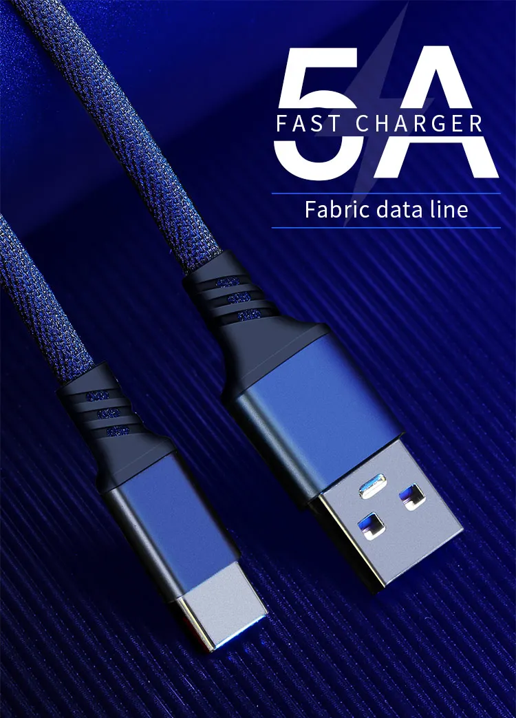 KISSCASE usb type-C кабель для samsung Note 10, 9, 8, 5A Быстрая Зарядка адаптер для мобильного телефона зарядный провод кабель для передачи данных для Redmi K20 Pro