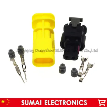 

2 Pin AMP/TE male&female 4F0 973 702 /1-1703498-1 auto new crash sensor plug,injector plug,car harness connector for Audi,VW