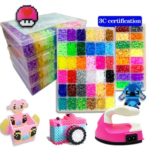 Other Toys 2 6mm Perler Hama Beads Set 3D Puzzle Iron Beads Toy Kids  Creative Handmade Craft DIY Gift Fuse Have Large Pegboard 230314 From  Daye08, $9.13
