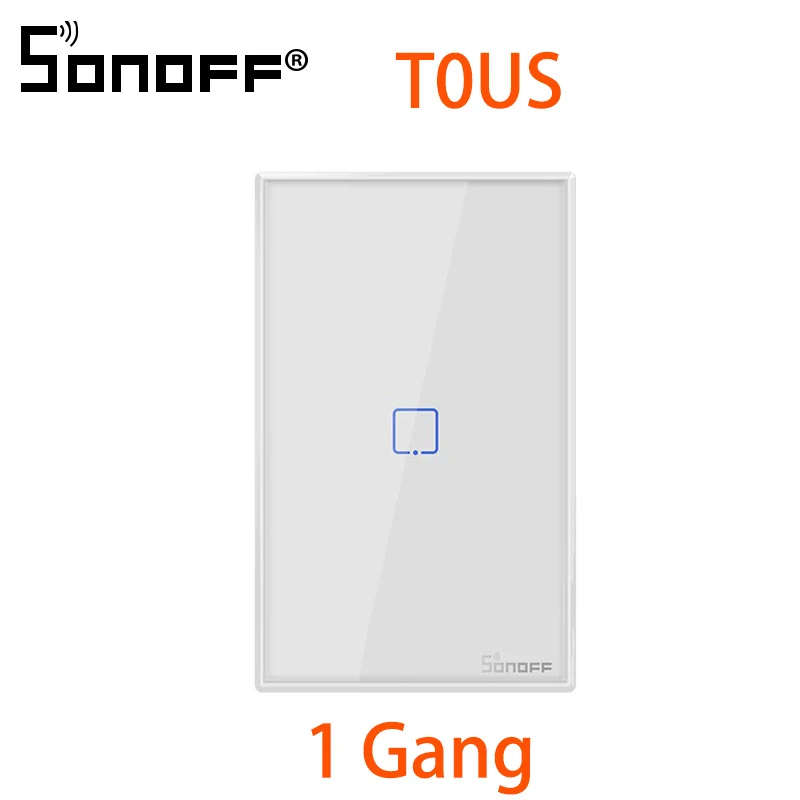 SONOFF T0 TX умные WiFi умные переключатели с 2/1 бандами Wifi переключатель для Google Home Alexa Совместимая система умного дома ЕС, Великобритания и США - Комплект: T0 US 1C