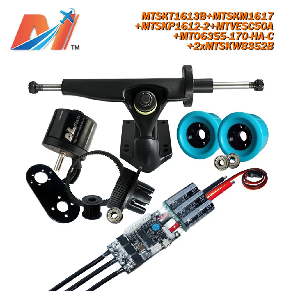 Maytech (7pcs ) cruiser skateboard belt drive electric skateboard 6355 motor kitkit kitskit