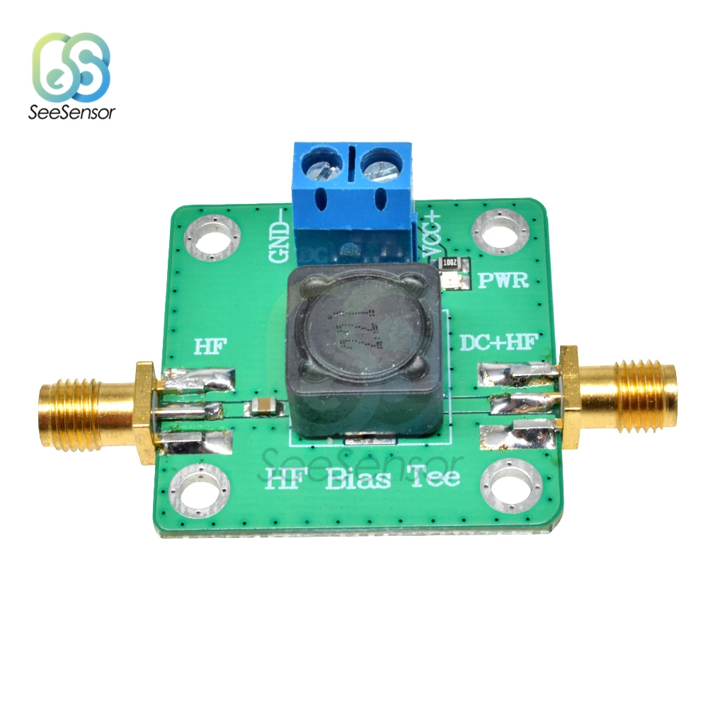 HF Bias Tee 50K-60MHz RF Microwave Dc Feeder for Short Wave RTL SDR LNA HAM Radio Amplifier Antenna