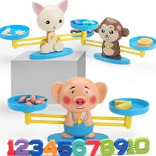 

Puzzle Digital Learning Balance Toy Cartoon Cute Animal Addition And Subtraction Balance Game Baby Early Learning Toys