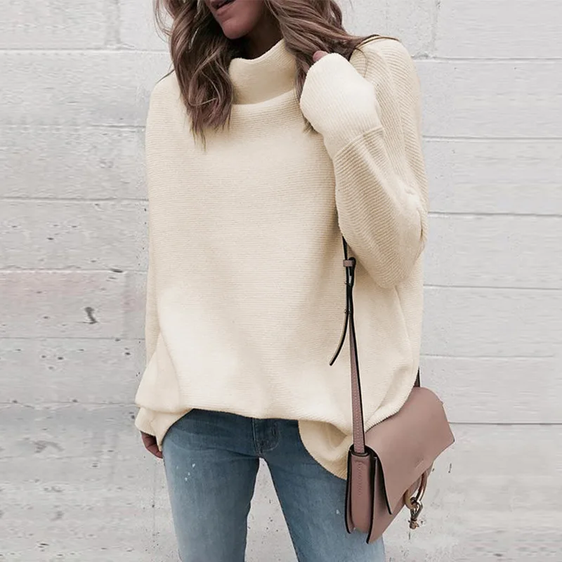 Women's half-neck sweater pullover loose T-shirt women sweater womens sweater sweaters pullover women