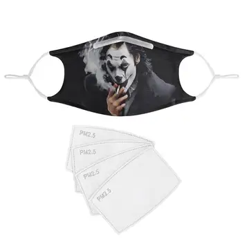 

New clown pattern 4Pcs Filter Gas Masks Carbon Insert Women Men Anti-dust Masks Washable Mask Reusable Face Mask Non-disposable
