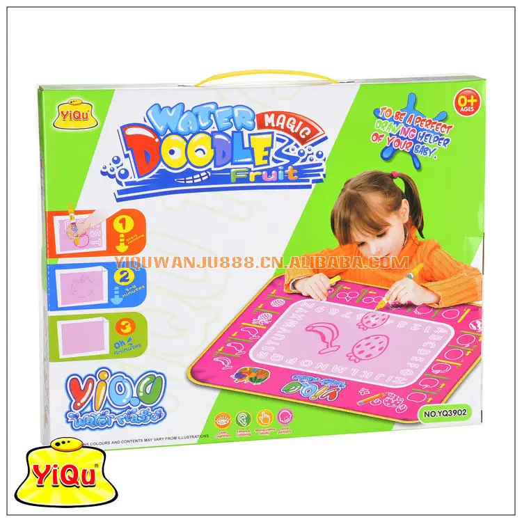 Yiqu yi qu Yq3902 Цвет версия Волшебные водянные Magic парусиновые Детские фрукты роспись делать уроки новые продукты игрушка