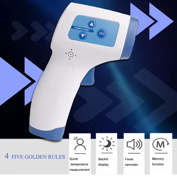 

Digital Forehead Thermometer Gun Temperature Sensor Non-contact Infrared Thermometer Laser Gun Fever Temperature Measure Tools