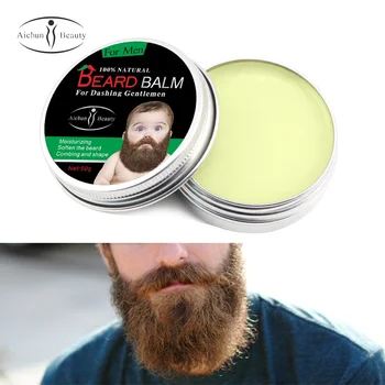 

Aichun Organic Beard Balm Oil Men Moustache Wax Styling Beeswax Soften Moisturizing Smooth Beard Growth Gentlemen Beard Care 60g