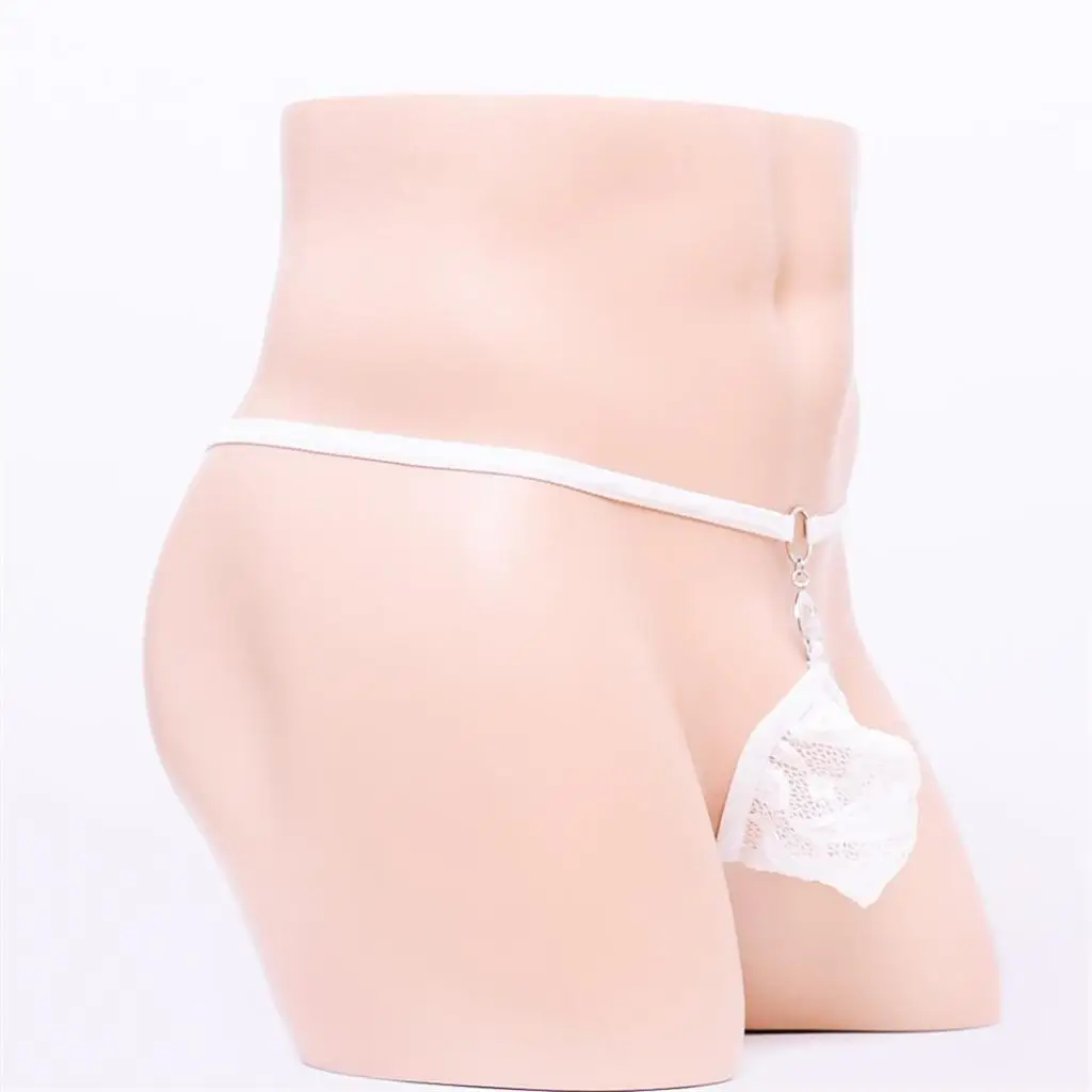 Mens Sexy Lace Mini Pouch G-string Briefs Underwear Low-rise G-String Backless Bulge Pouch Briefs T-back Thong Underpants