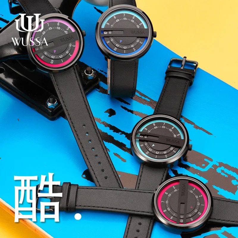 WUSSA creative quartz couple neutral watch
