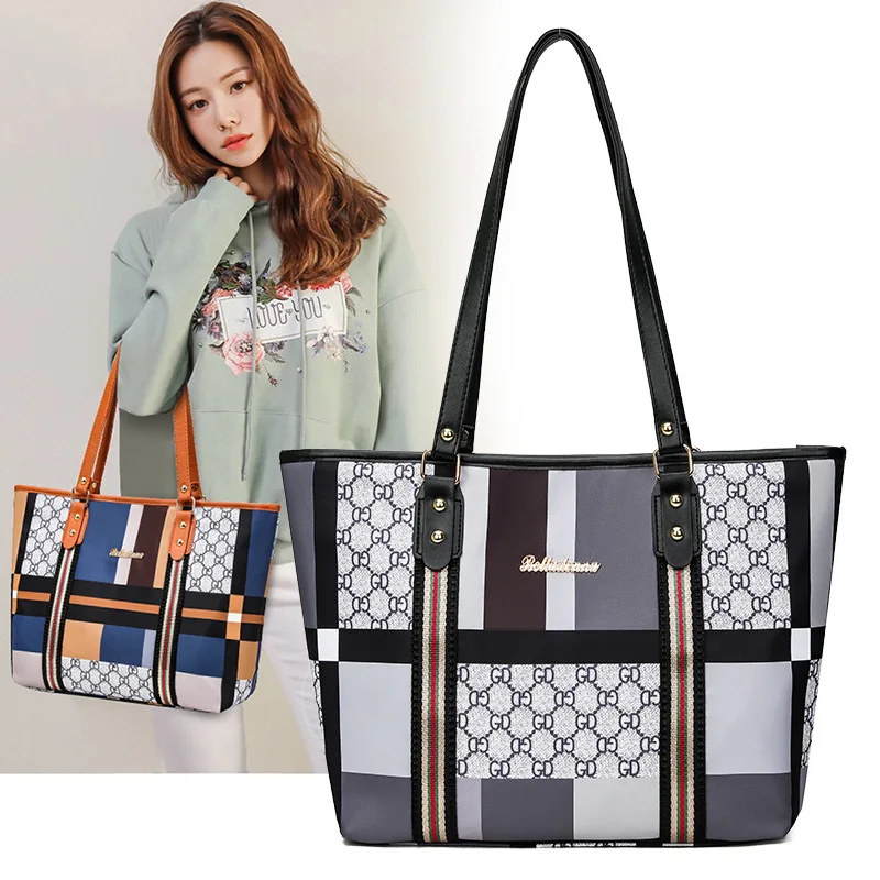 

2020 Trending-Element WOMEN'S Bag England Pattern Hand Big Bag PU Leather Bag