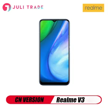 Перейти на Алиэкспресс и купить Realme V3 5G CN версия смартфона Google Play 5000 мА/ч, Батарея 13MP тройной Камера Dimensity 720 Octa Core