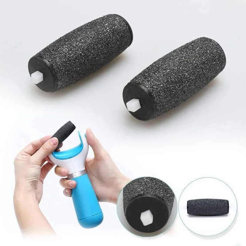 2Pcs random color Dull Polish Foot care tool Heads Hard Skin Remover Refills Replacement Rollers For Scholls File Feet care Tool