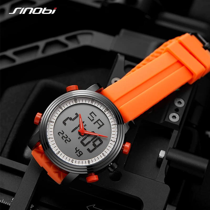 SINOBI Top Sale Women Digital Wristwatch Chronograph Watch Waterproof Geneva Quartz Sports Running Watch Clock relogio feminino