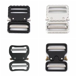 Fivela de metal para liberação rápida de lado, fivela de cinto de 38mm de largura, bolsas diy para bagagem, acessórios de roupas, fivela de cinto