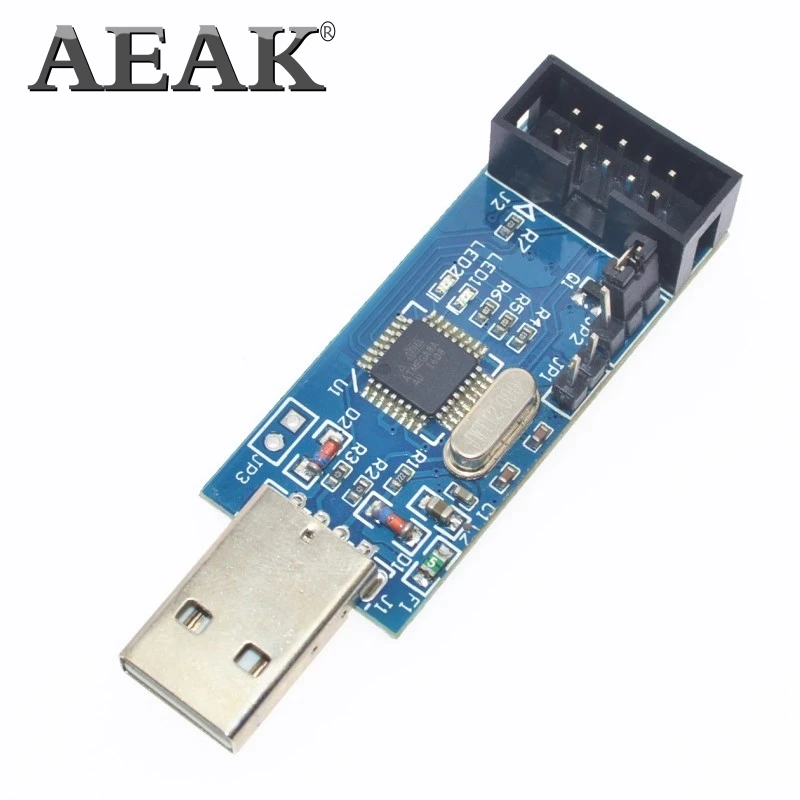 2 шт. = 1 SBASP USB AVR программатор для Atmel ASP USBISP ISP Bootloader новый + 10PIN до 6PIN адаптер|avr