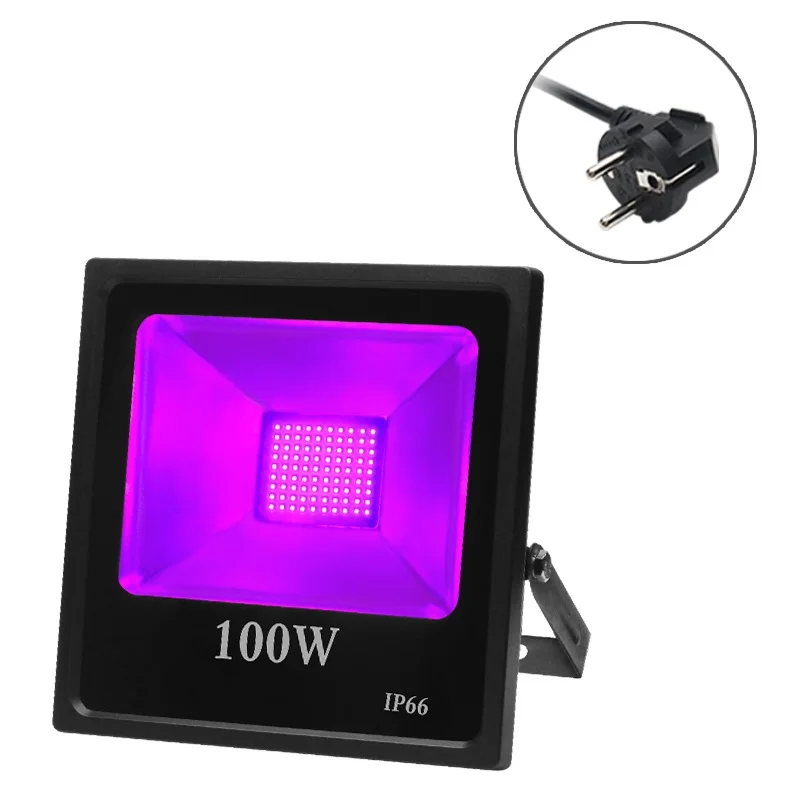 

[Seven Neon]Professional Ultraviolet IP66 395NM 100W UV party light Glue Curing Germicidal light Reptile Sterilizer Led UV Lamp
